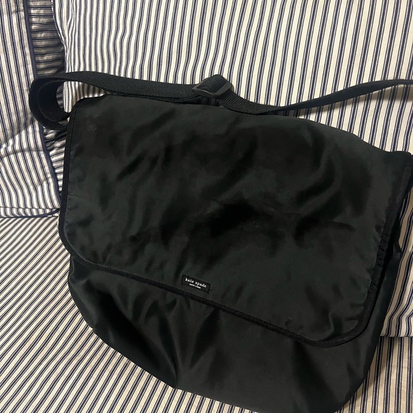 Kate Spade Black Nylon Diaper/Messenger Bag - Picture 1 of 3